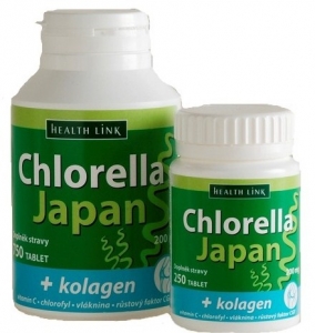 Chlorella Japan s kolagenem 250 tbl.